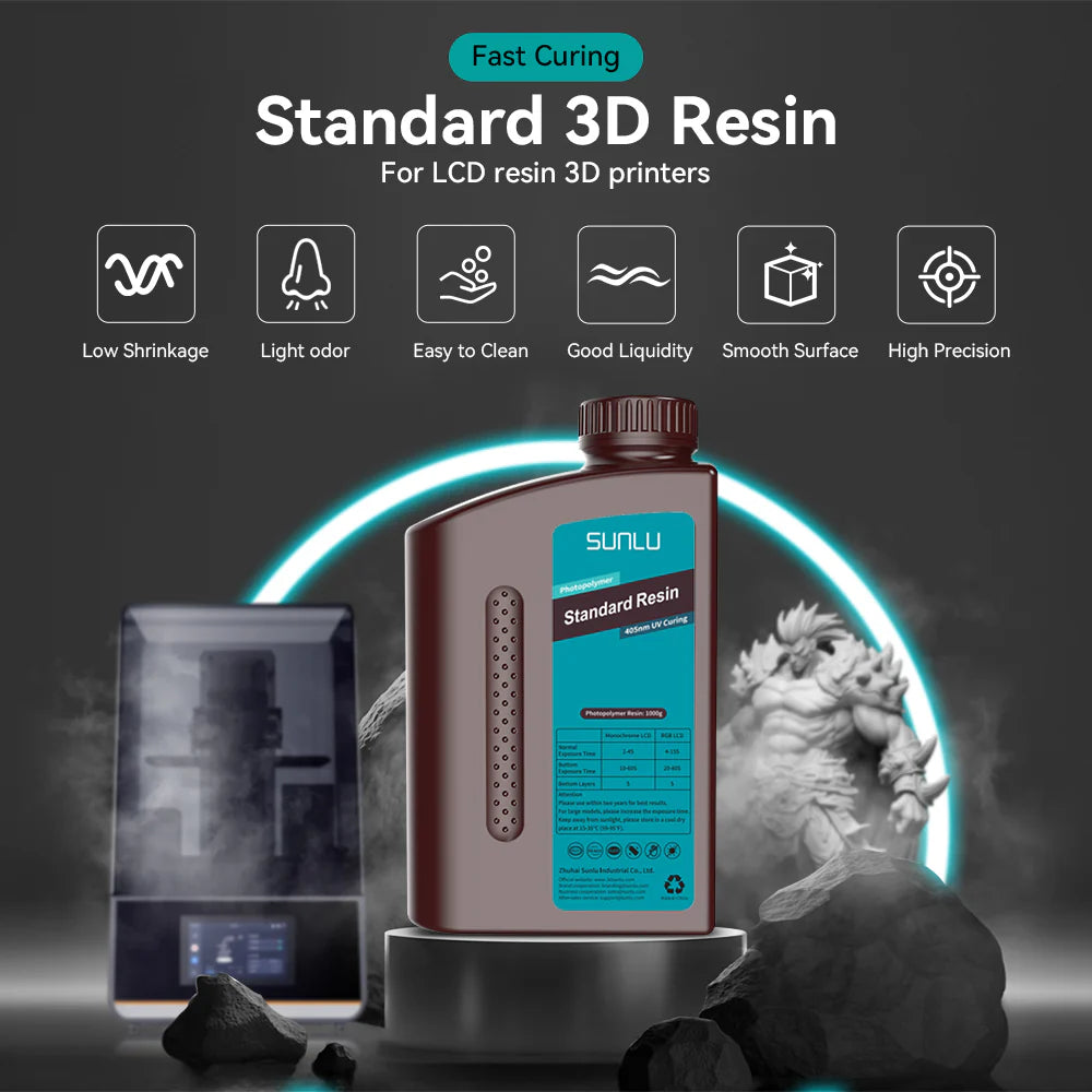 [Get 3 for the Price of 2] 3000G Standard Resin,  Standard Plus Resin, ABS Like Resin, Water-wash Standard Resin, High-tough Resin